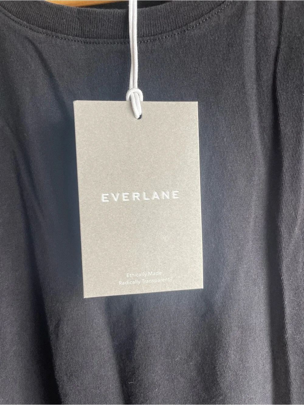 New Everlane Men Short-Sleeve Crew Tee Shirt Black Size XL - Picture 4 of 11